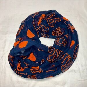Auburn Tigers Infinity Scarf Navy Blue Orange AU Logo Game Day Accessory